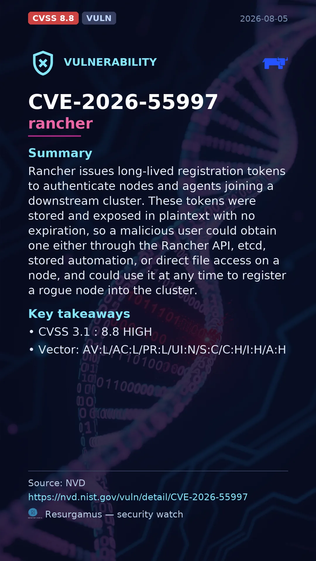 CVE-2026-55997 rancher Vulnerability