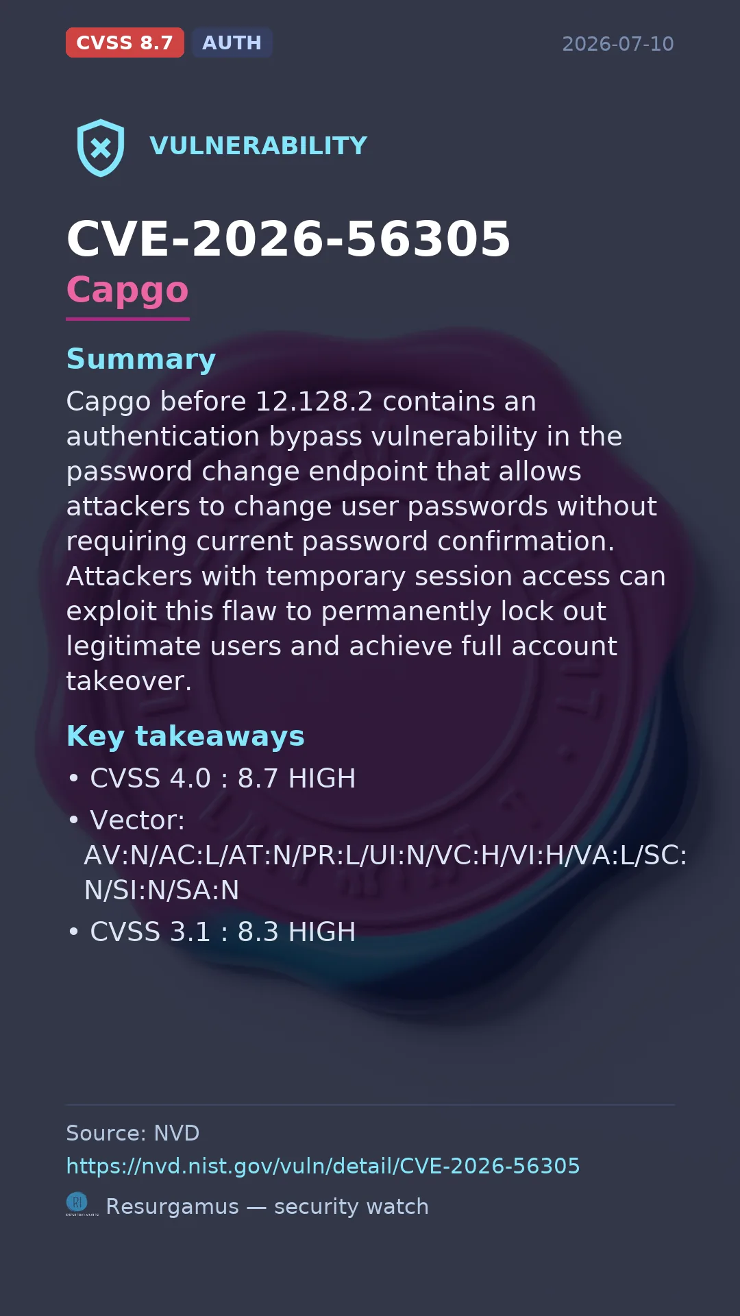 CVE-2026-56305 Capgo Vulnerability
