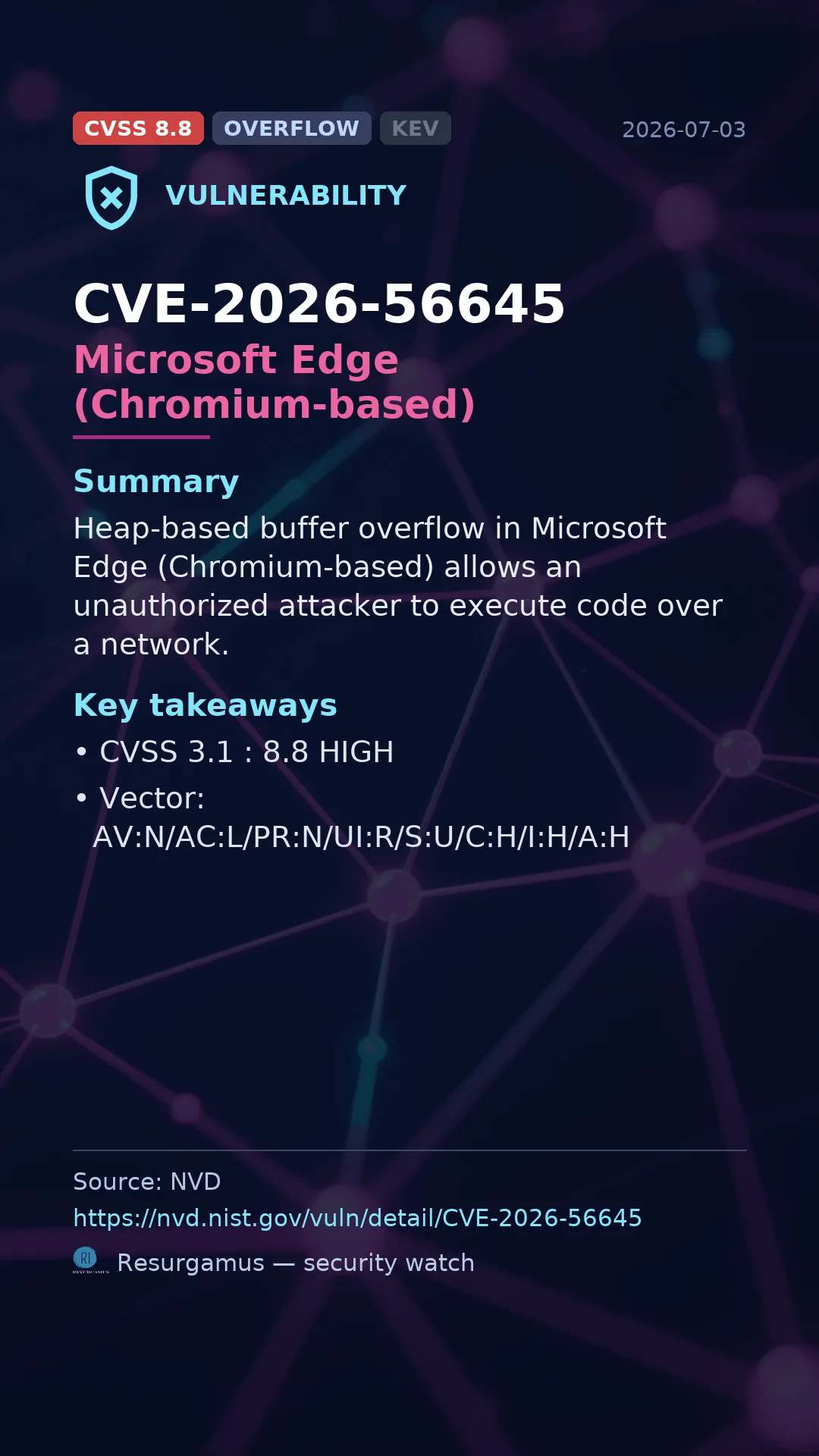 CVE-2026-56645 Microsoft Edge (Chromium-based) Vulnerability
