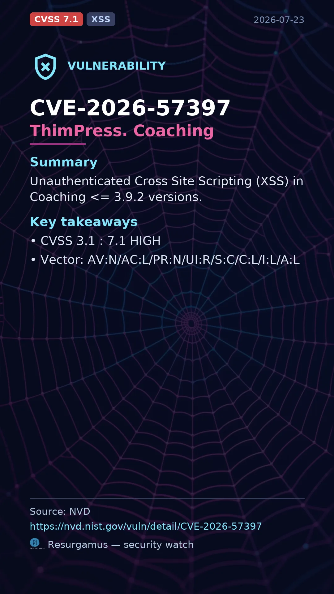CVE-2026-57397 ThimPress. Coaching Vulnerability
