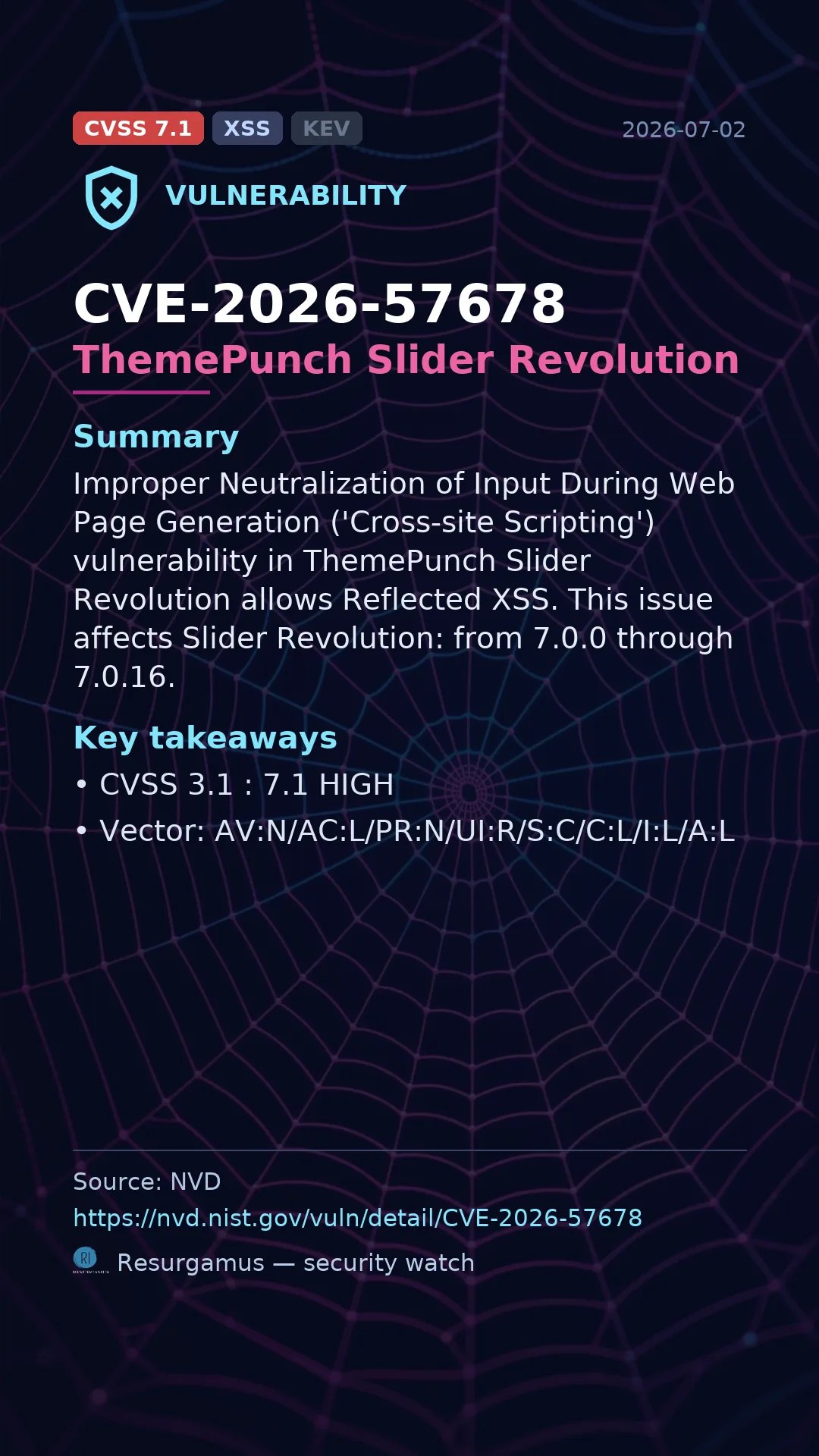 CVE-2026-57678 ThemePunch Slider Revolution Vulnerability