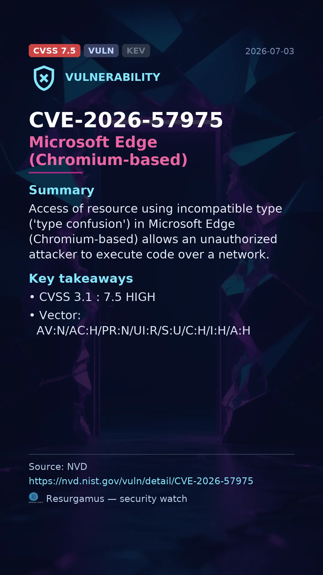 CVE-2026-57975 Microsoft Edge (Chromium-based) Vulnerability
