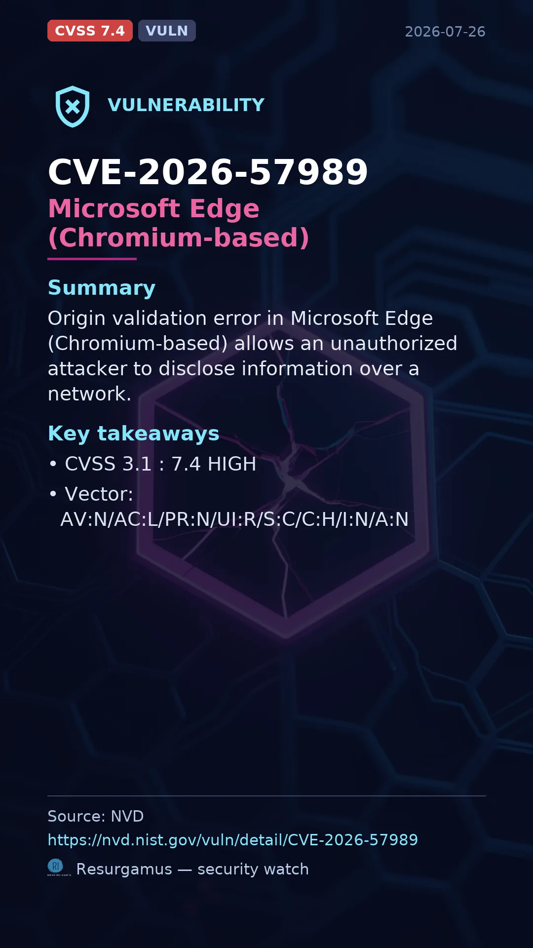 CVE-2026-57989 - Microsoft Edge (Chromium-based) vulnerability