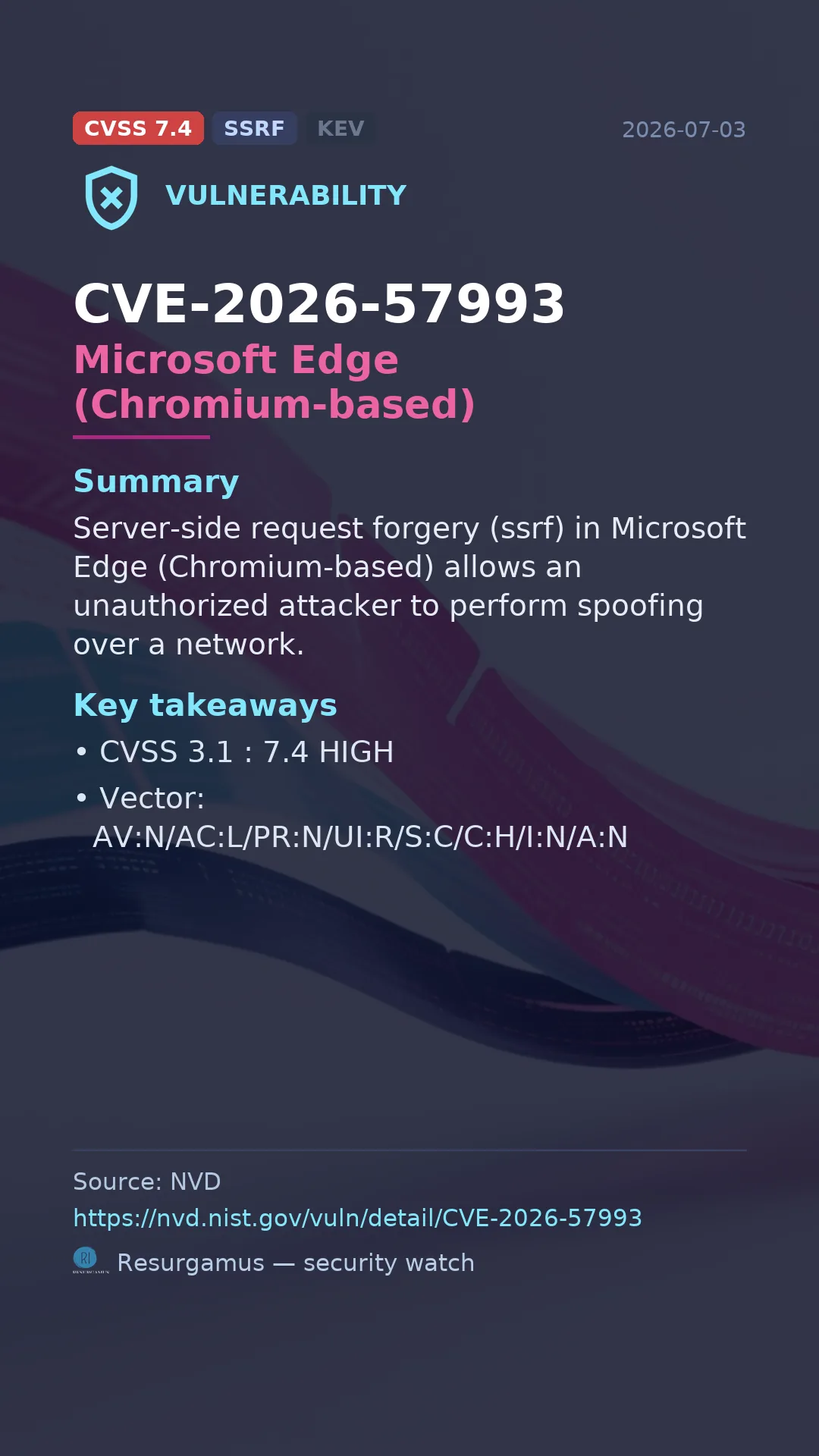 CVE-2026-57993 Microsoft Edge (Chromium-based) Vulnerability