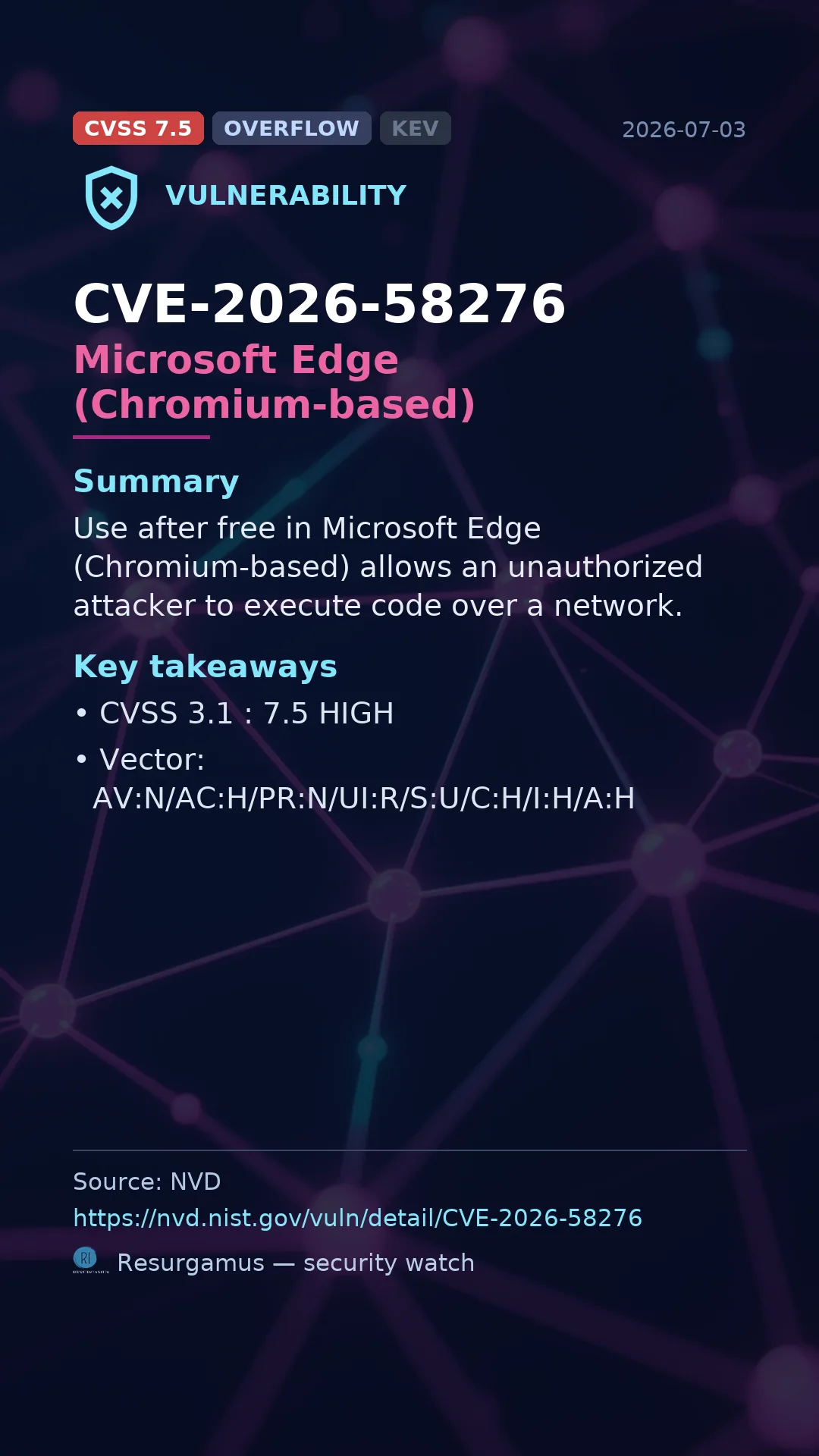 CVE-2026-58276 Microsoft Edge (Chromium-based) Vulnerability