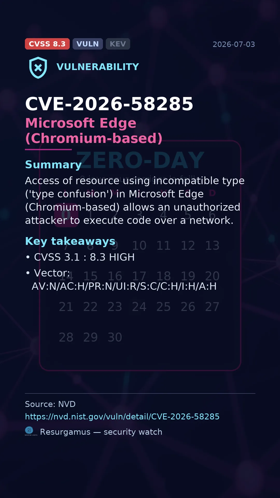 CVE-2026-58285 Microsoft Edge (Chromium-based) Vulnerability