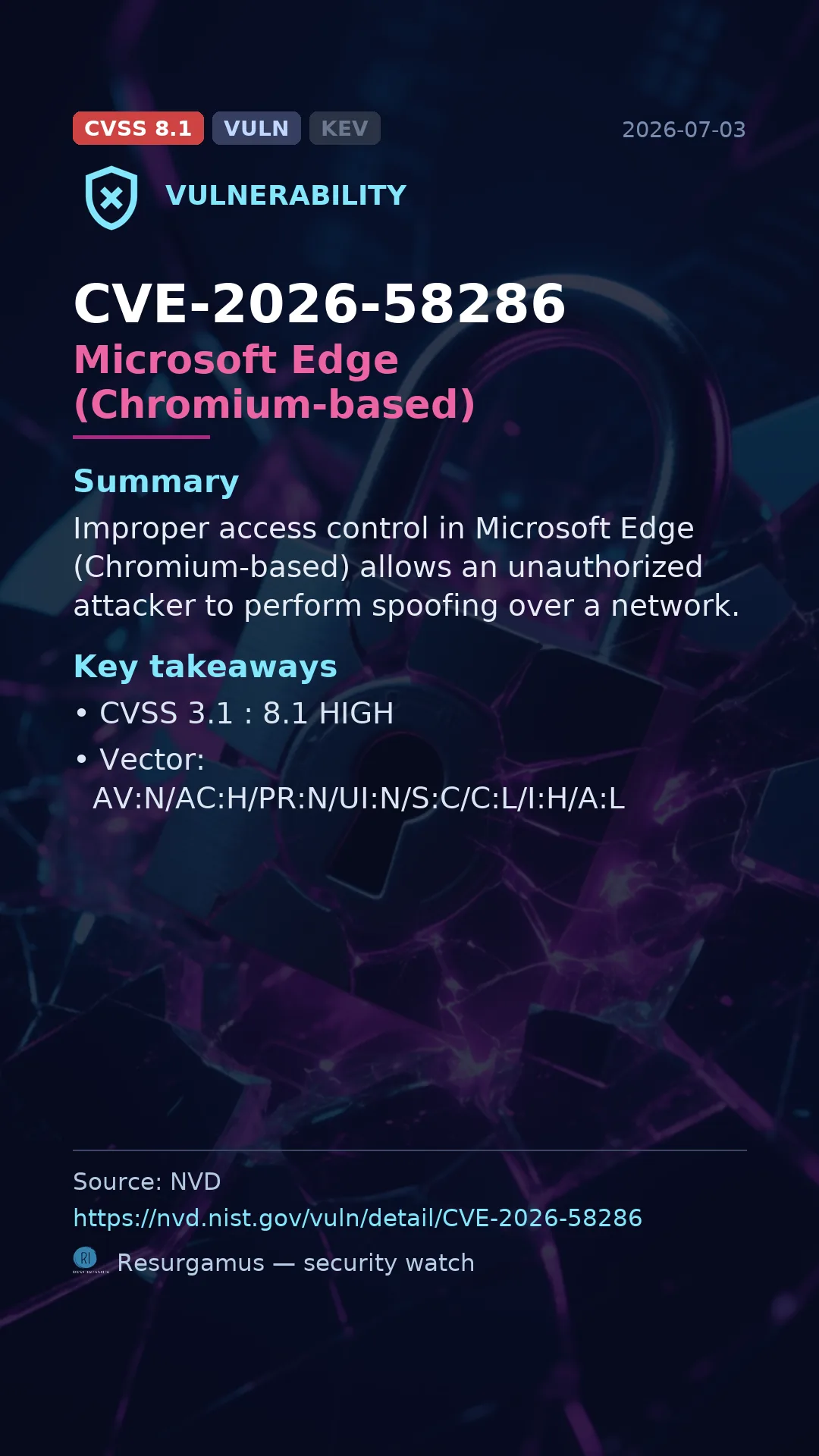 CVE-2026-58286 Microsoft Edge (Chromium-based) Vulnerability