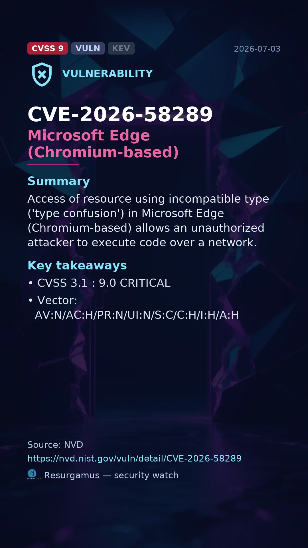 CVE-2026-58289 Microsoft Edge (Chromium-based) Vulnerability