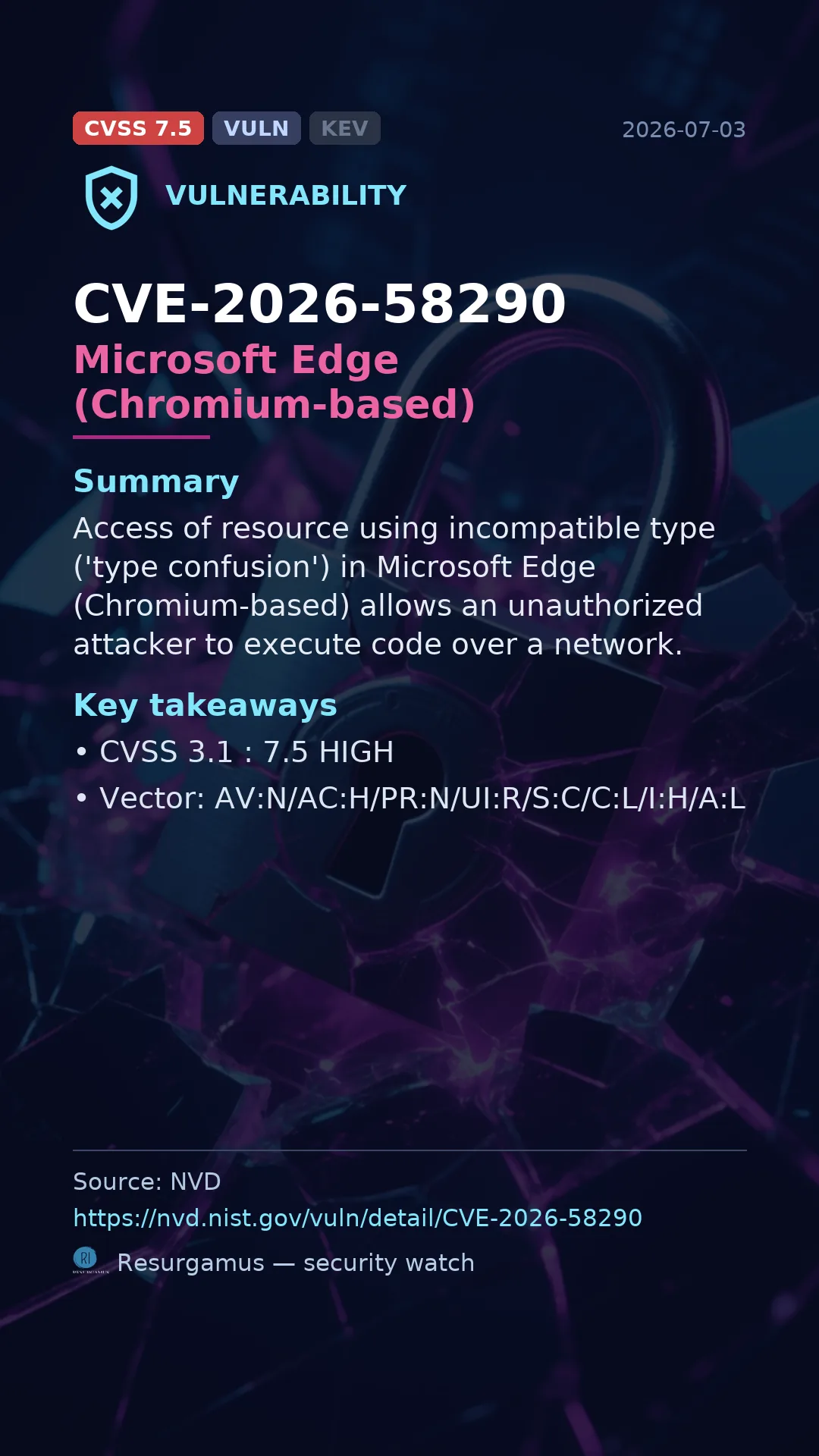 CVE-2026-58290 Microsoft Edge (Chromium-based) Vulnerability