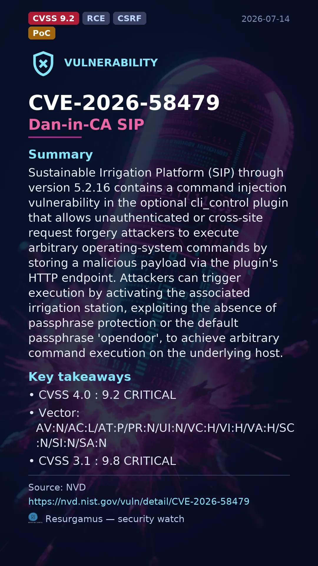 CVE-2026-58479 Dan-in-CA SIP Vulnerability