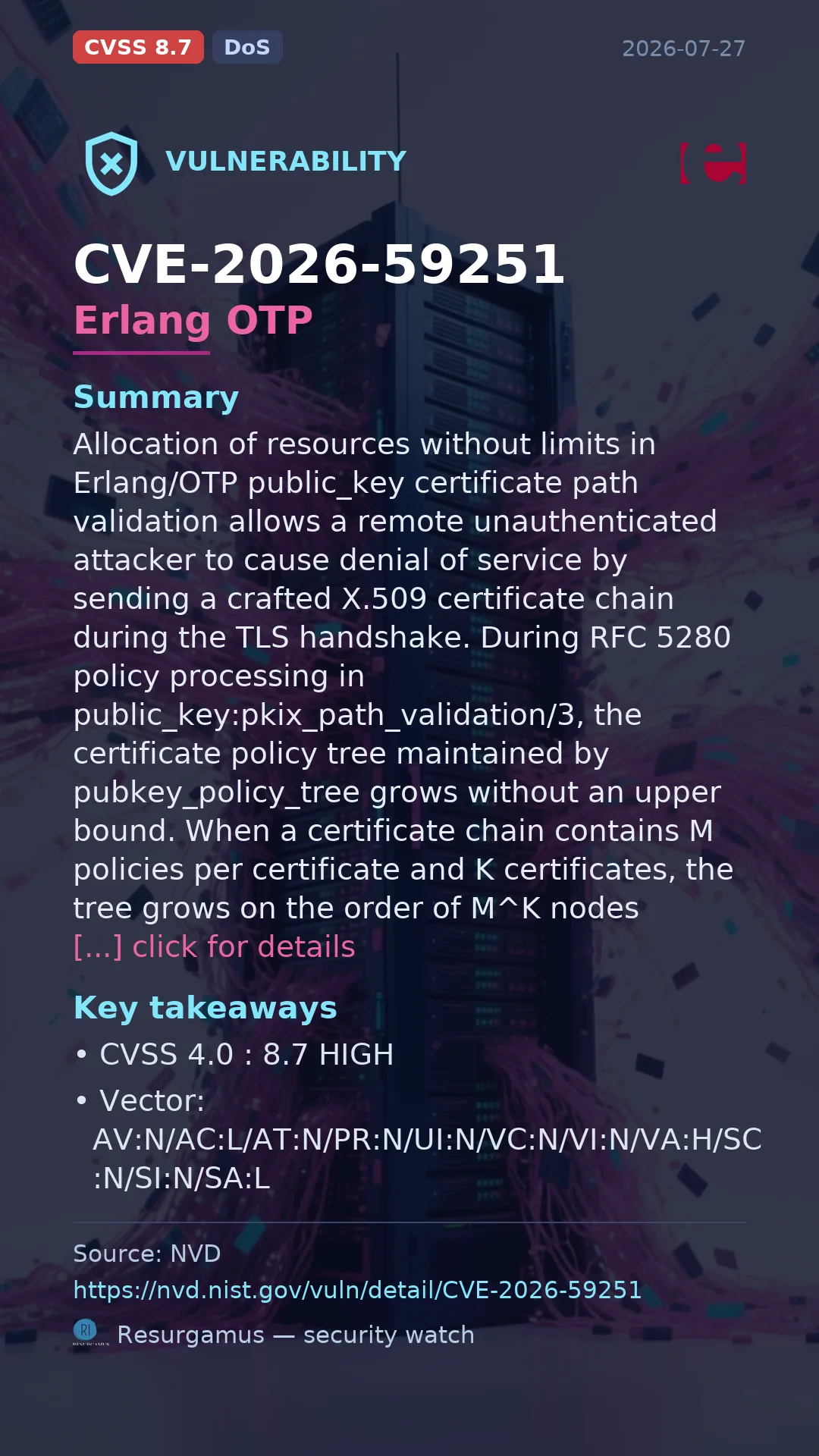 CVE-2026-59251 Erlang OTP Vulnerability