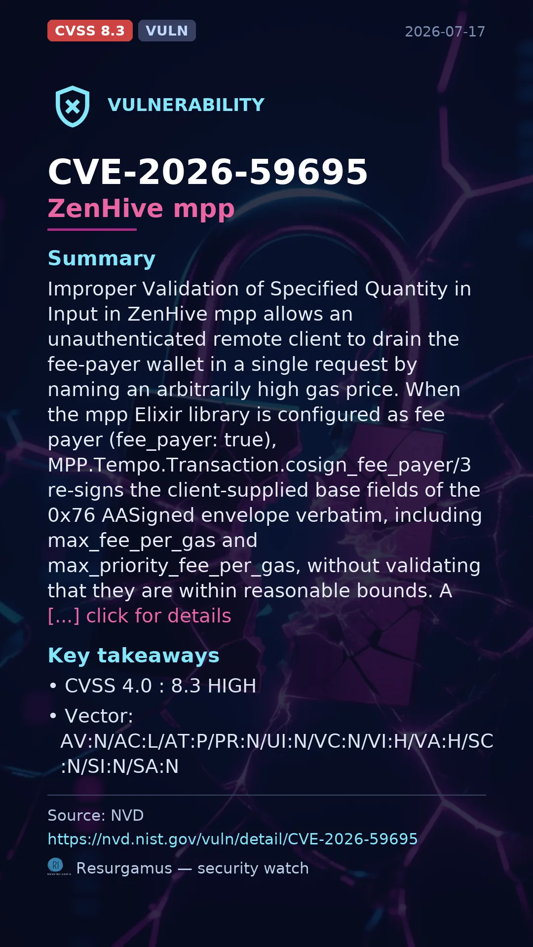 CVE-2026-59695 ZenHive mpp Vulnerability