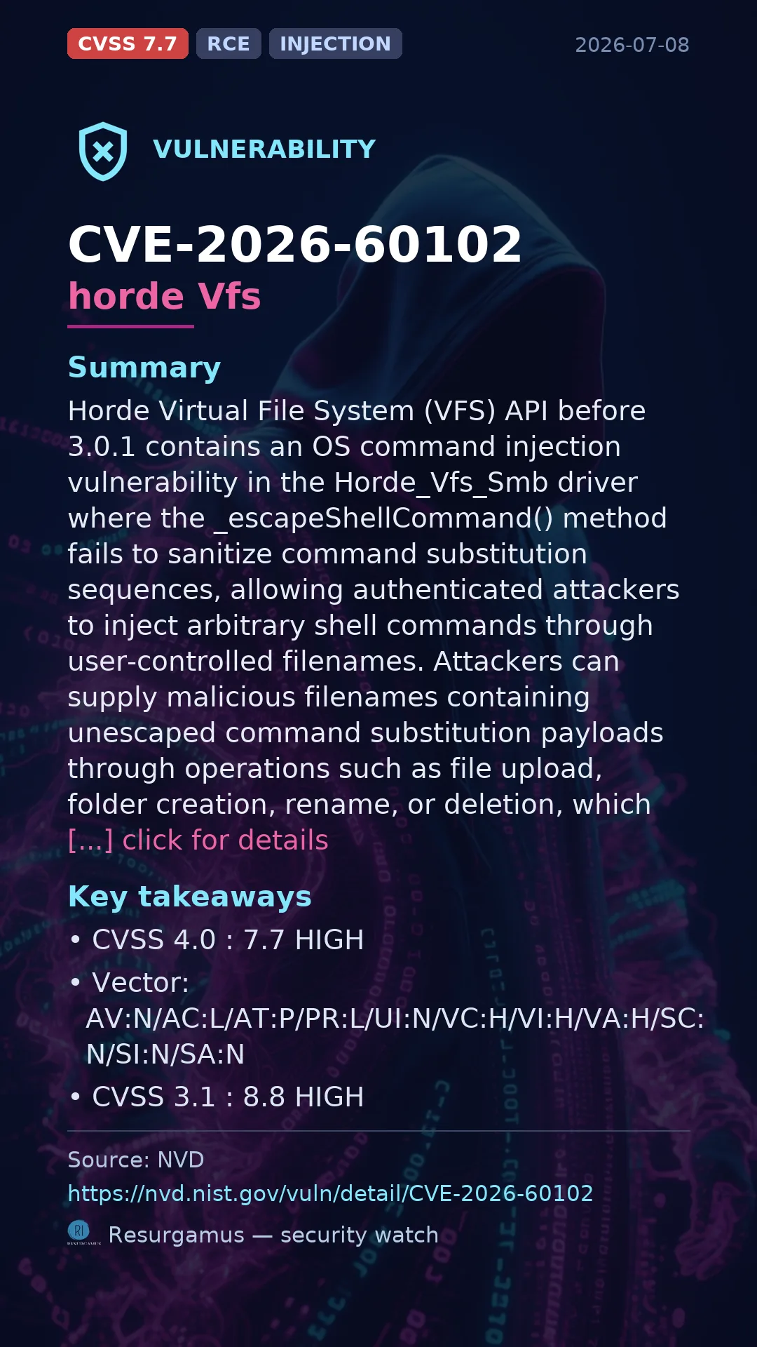 CVE-2026-60102 horde Vfs Vulnerability