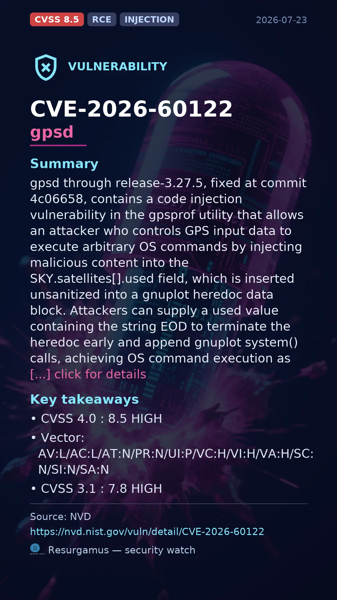 CVE-2026-60122 gpsd Vulnerability