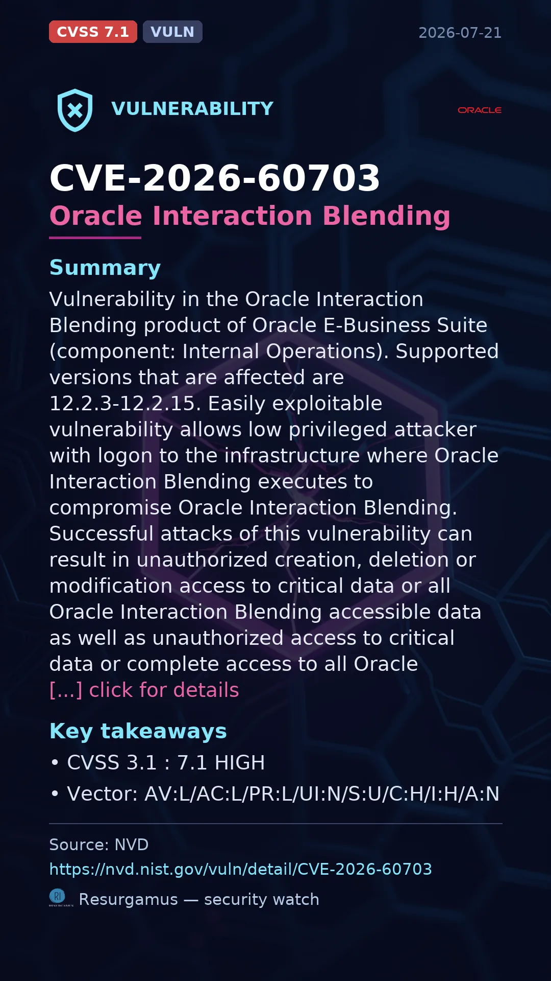 CVE-2026-60703 Oracle Interaction Blending Vulnerability