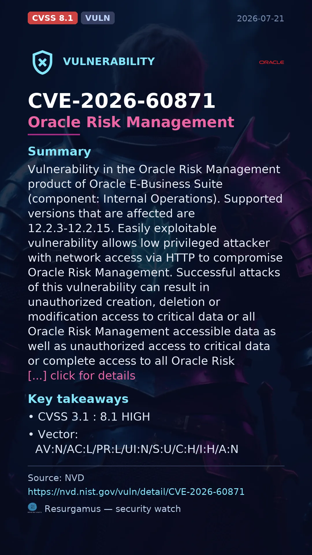 CVE-2026-60871 Oracle Risk Management Vulnerability