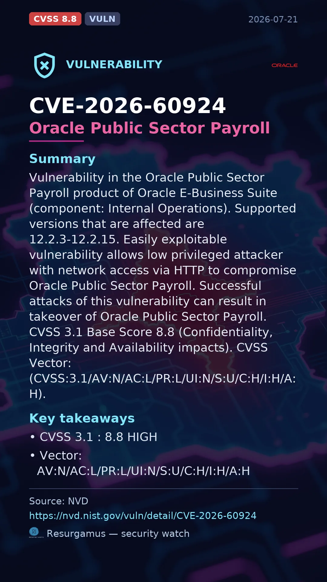 CVE-2026-60924 Oracle Public Sector Payroll Vulnerability