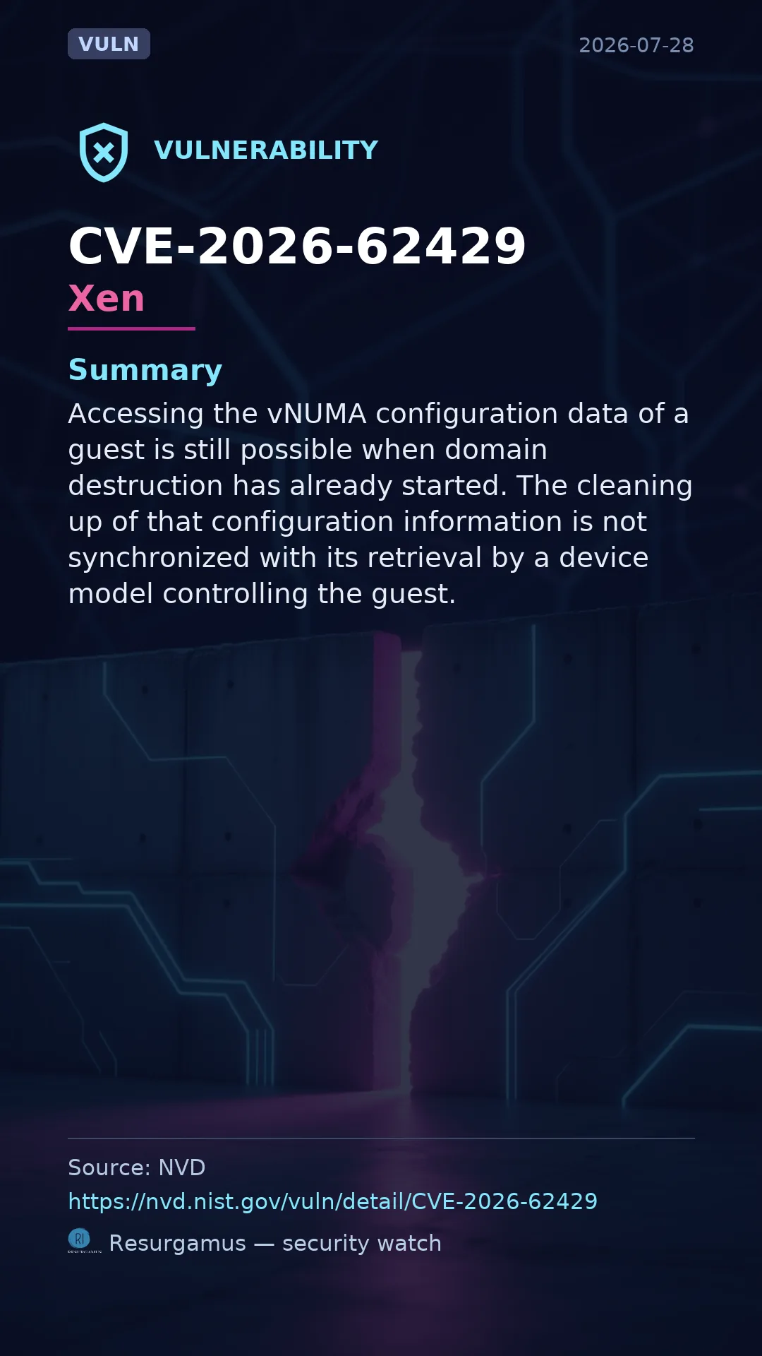 CVE-2026-62429 Xen Vulnerability