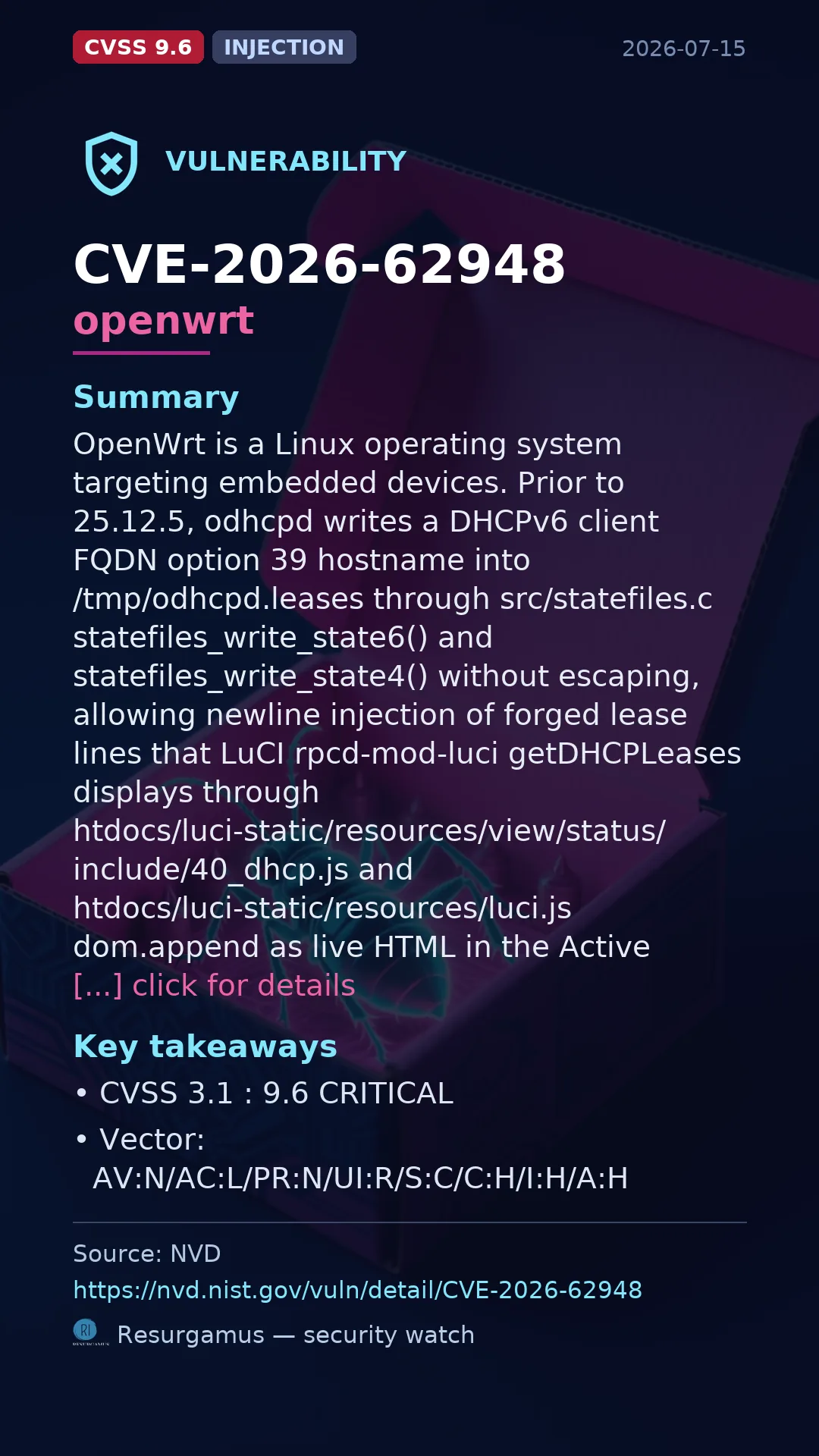 CVE-2026-62948 openwrt Vulnerability