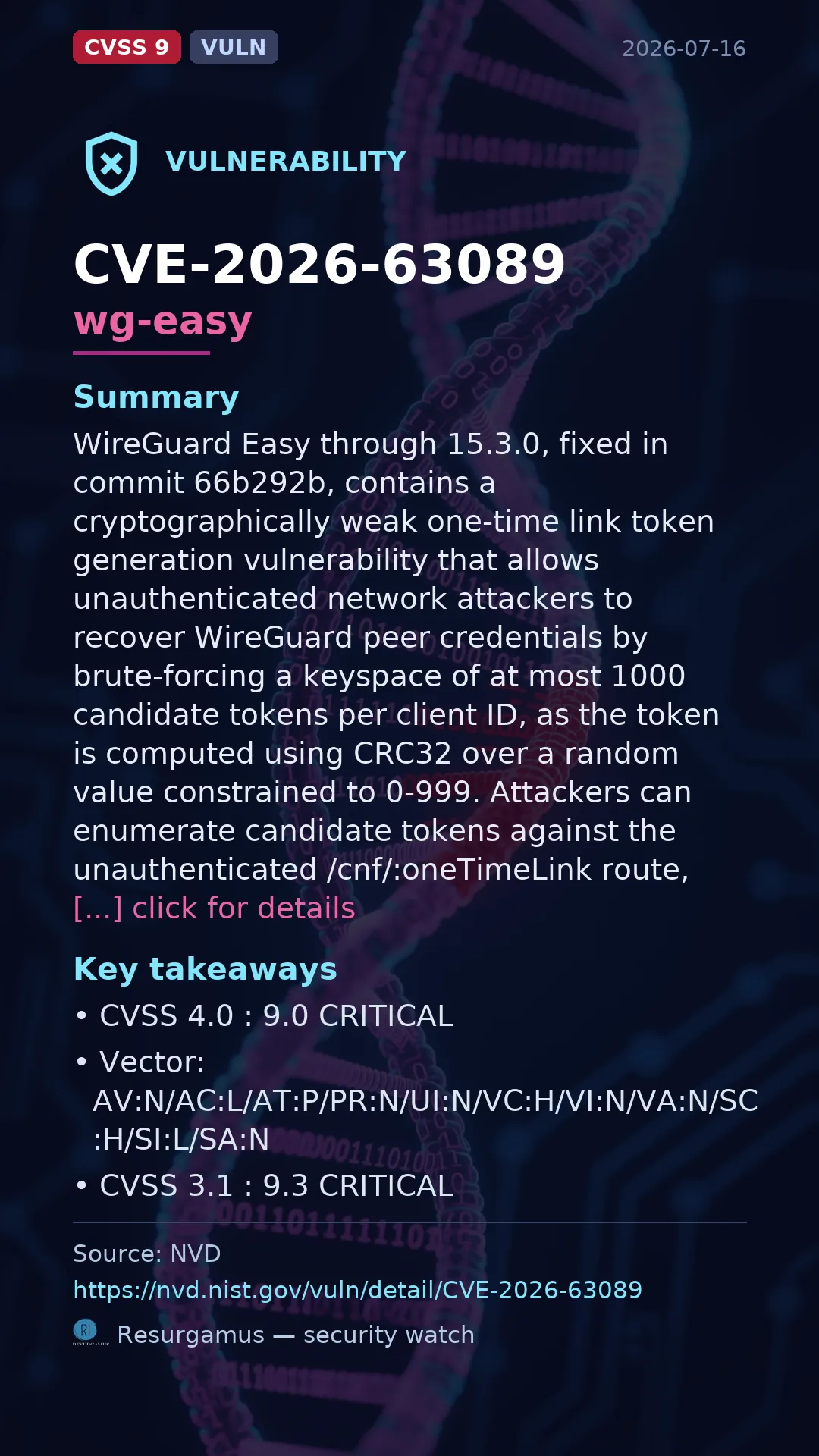 CVE-2026-63089 wg-easy Vulnerability