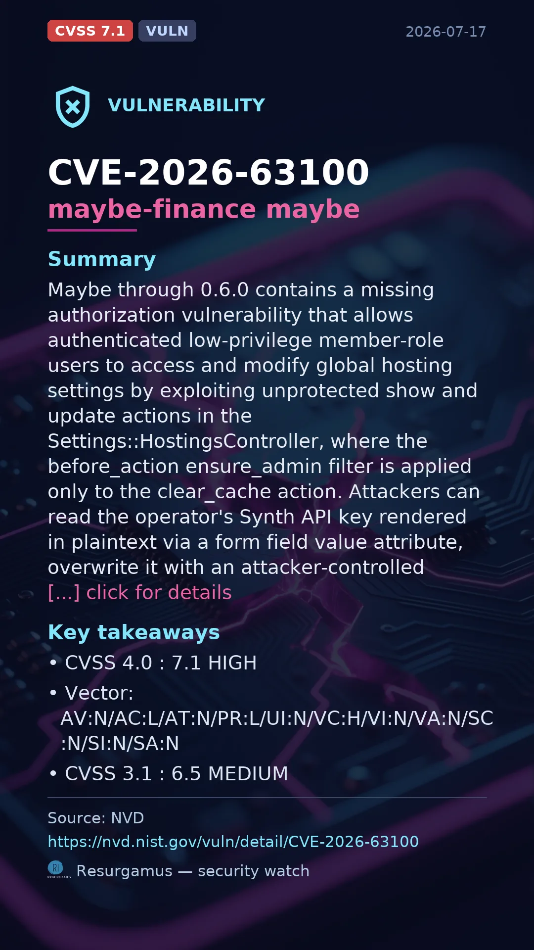 CVE-2026-63100 maybe-finance maybe Vulnerability