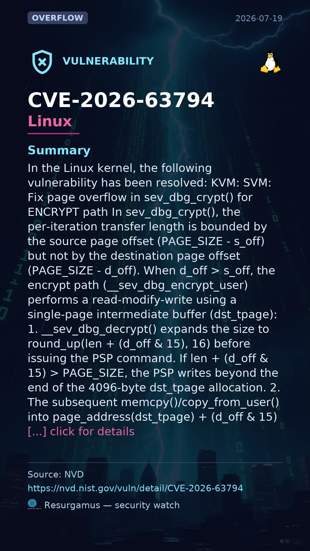 CVE-2026-63794 Linux Vulnerability