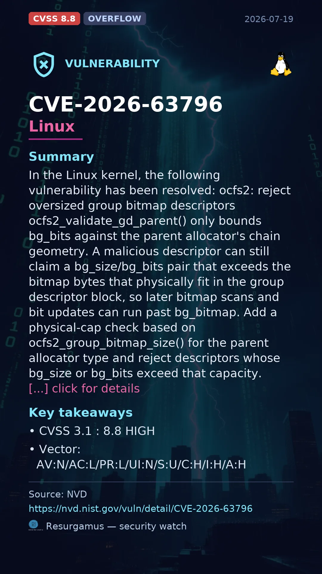 CVE-2026-63796 Linux Vulnerability