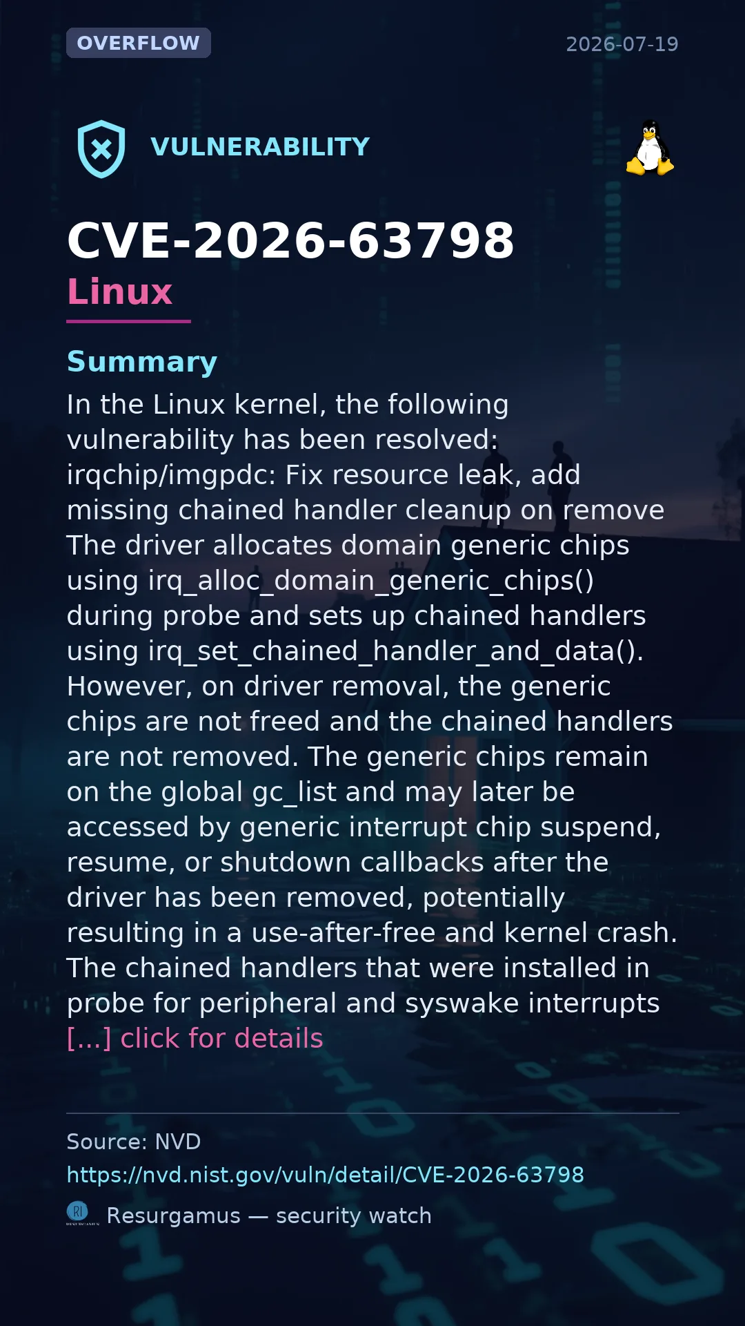 CVE-2026-63798 Linux Vulnerability