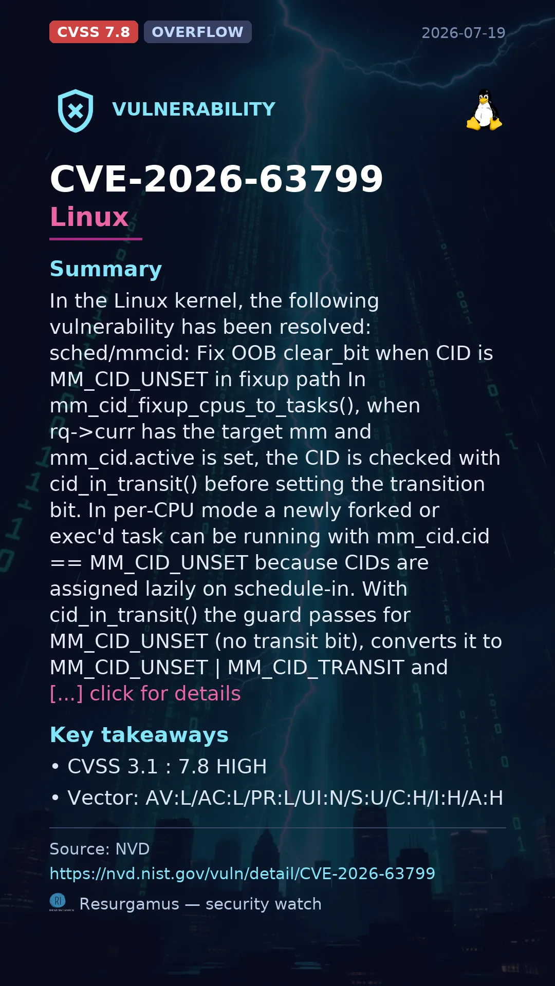 CVE-2026-63799 Linux Vulnerability