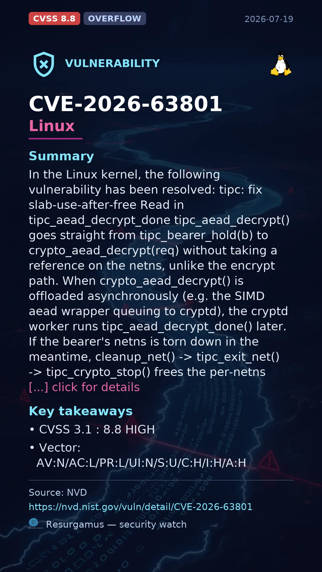 CVE-2026-63801 Linux Vulnerability
