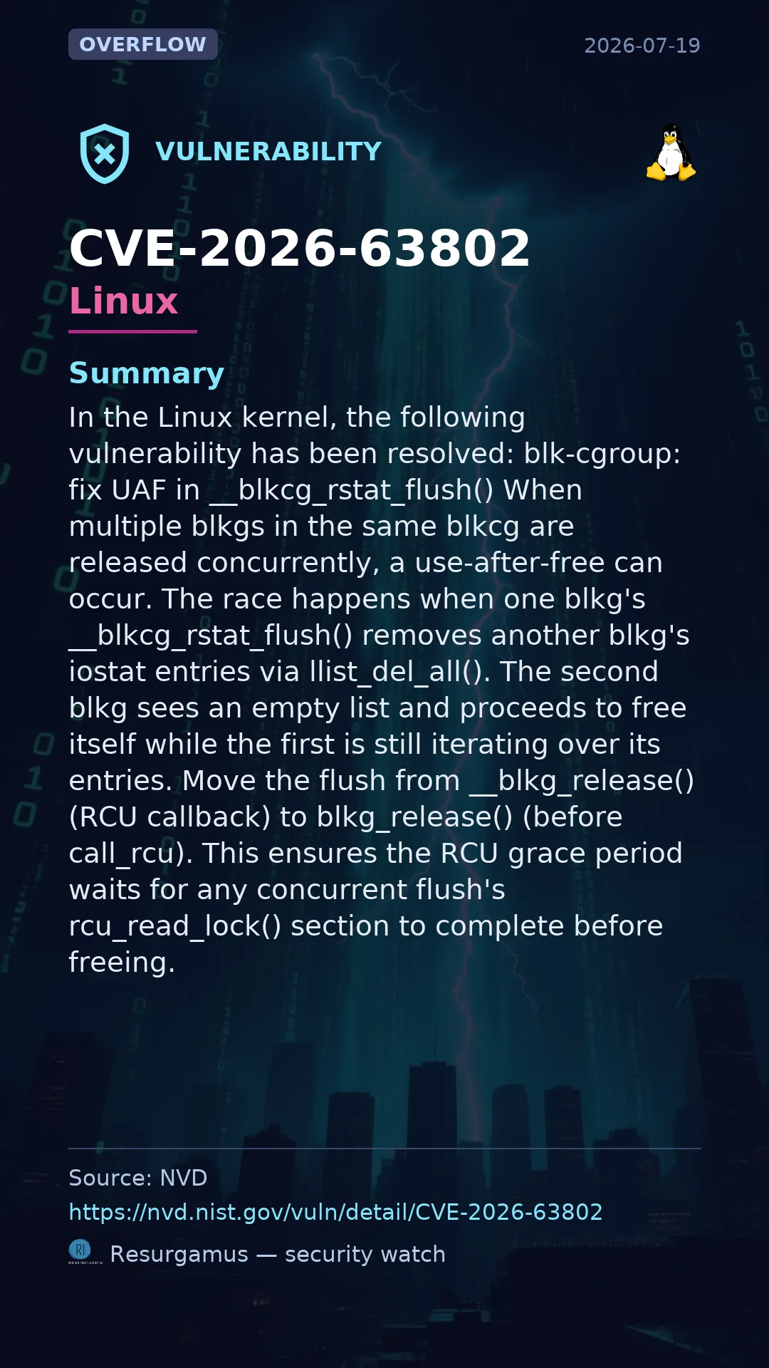 CVE-2026-63802 Linux Vulnerability