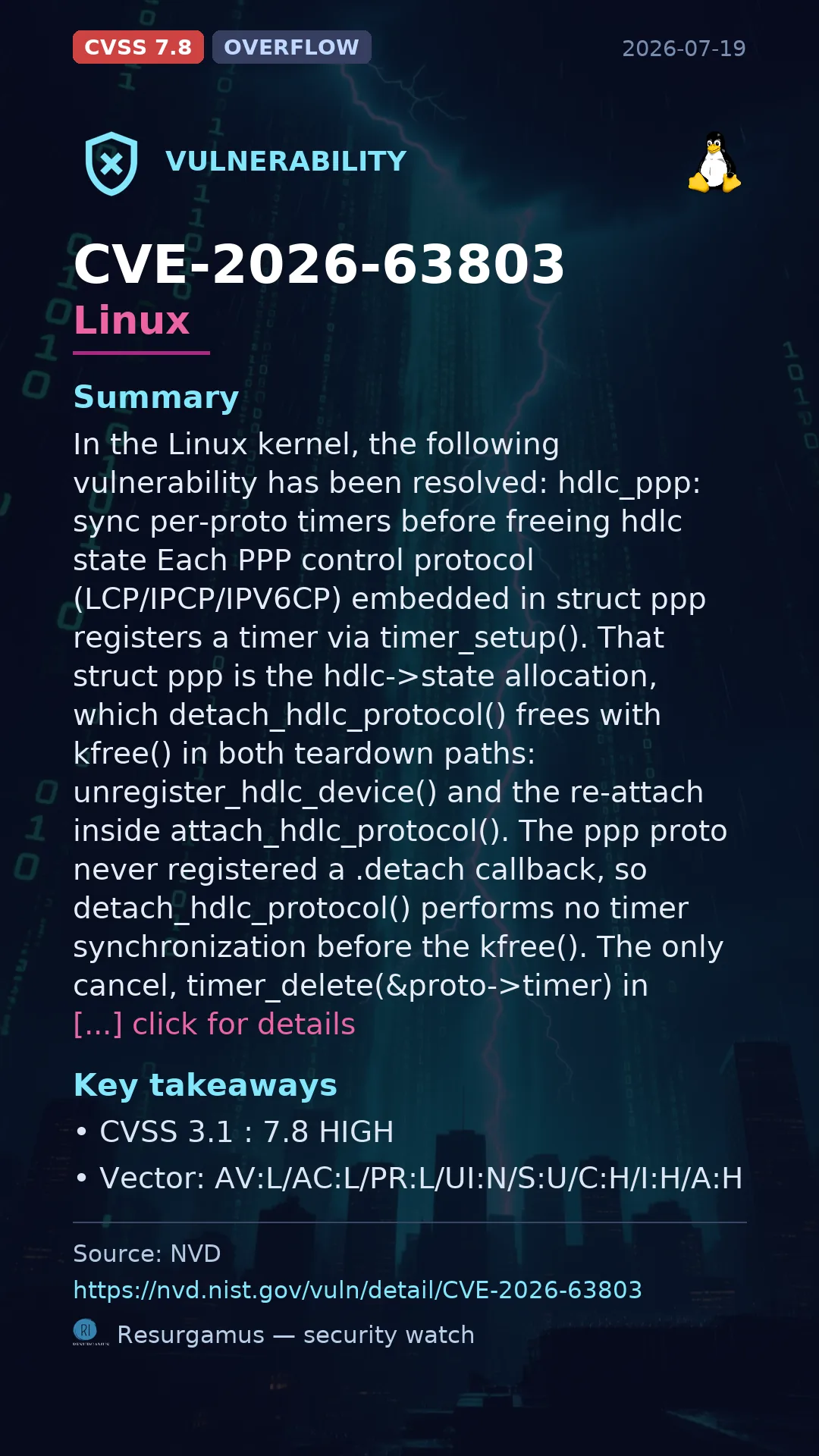 CVE-2026-63803 Linux Vulnerability