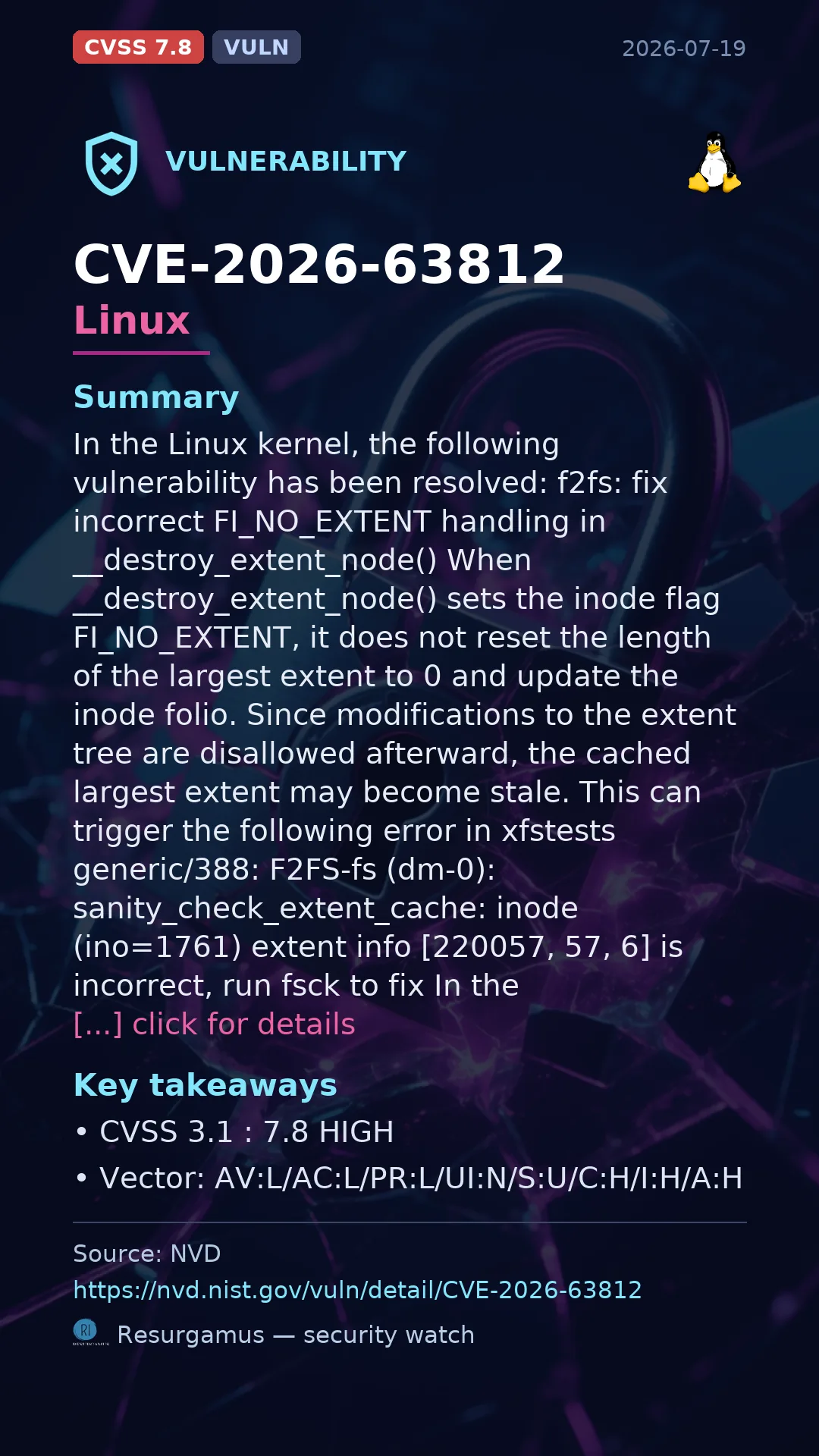 CVE-2026-63812 Linux Vulnerability