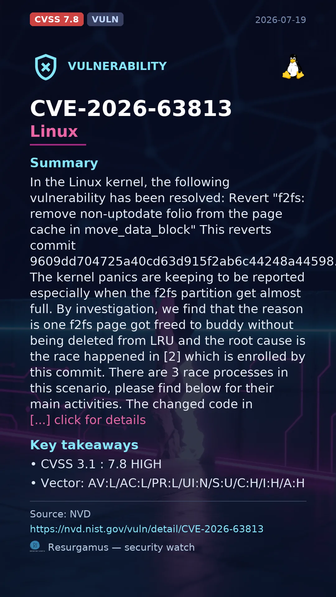 CVE-2026-63813 Linux Vulnerability
