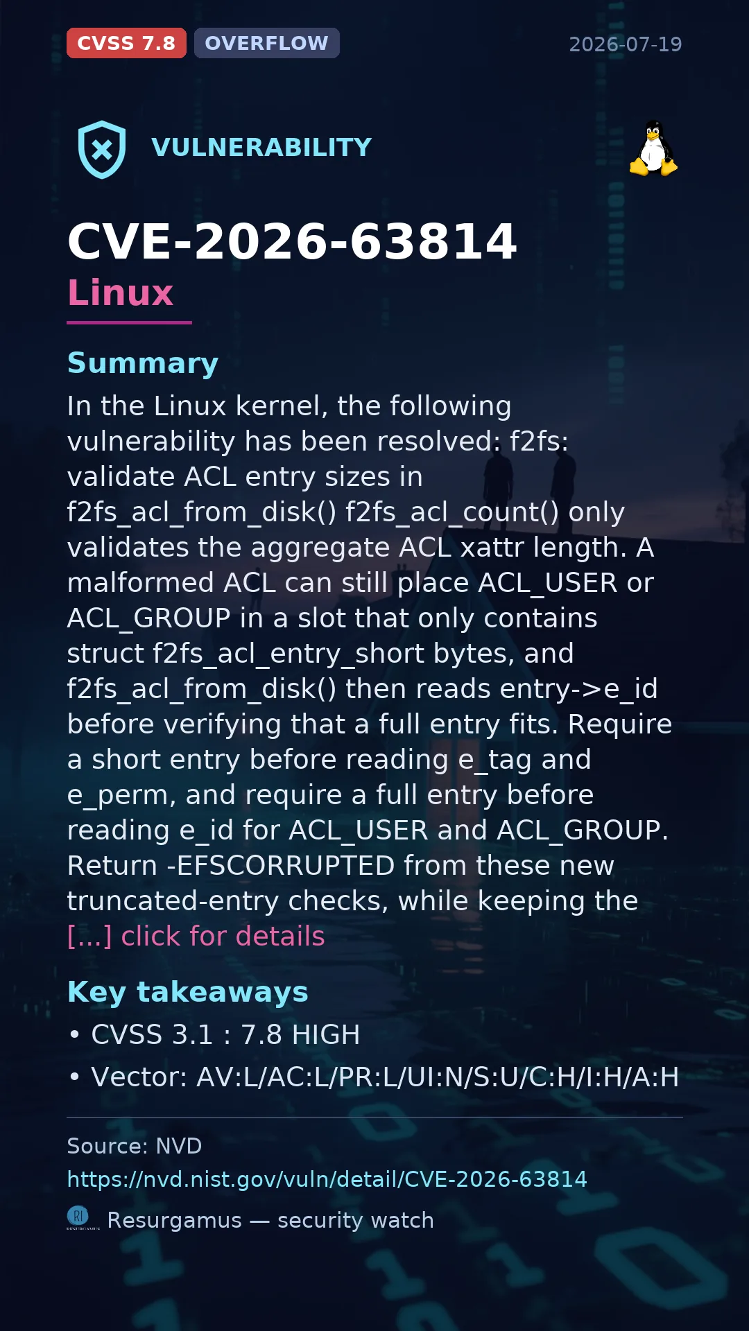 CVE-2026-63814 Linux Vulnerability