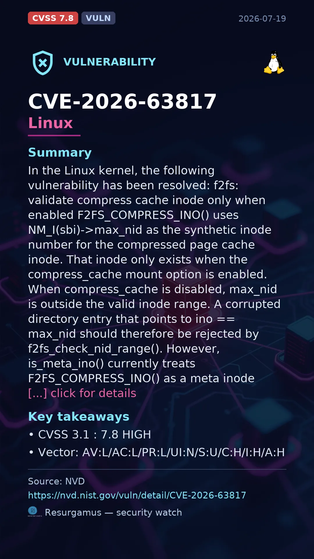 CVE-2026-63817 Linux Vulnerability