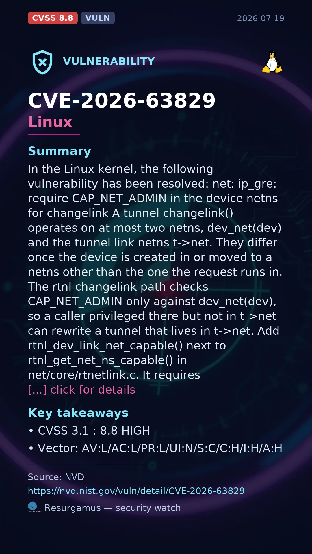 CVE-2026-63829 Linux Vulnerability