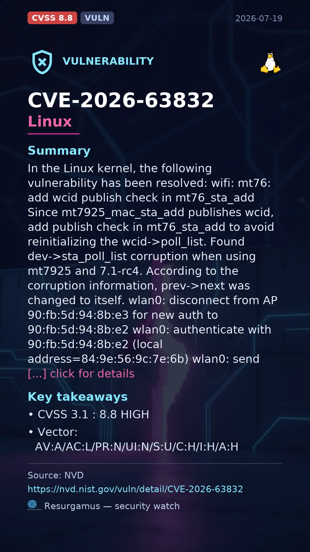 CVE-2026-63832 Linux Vulnerability