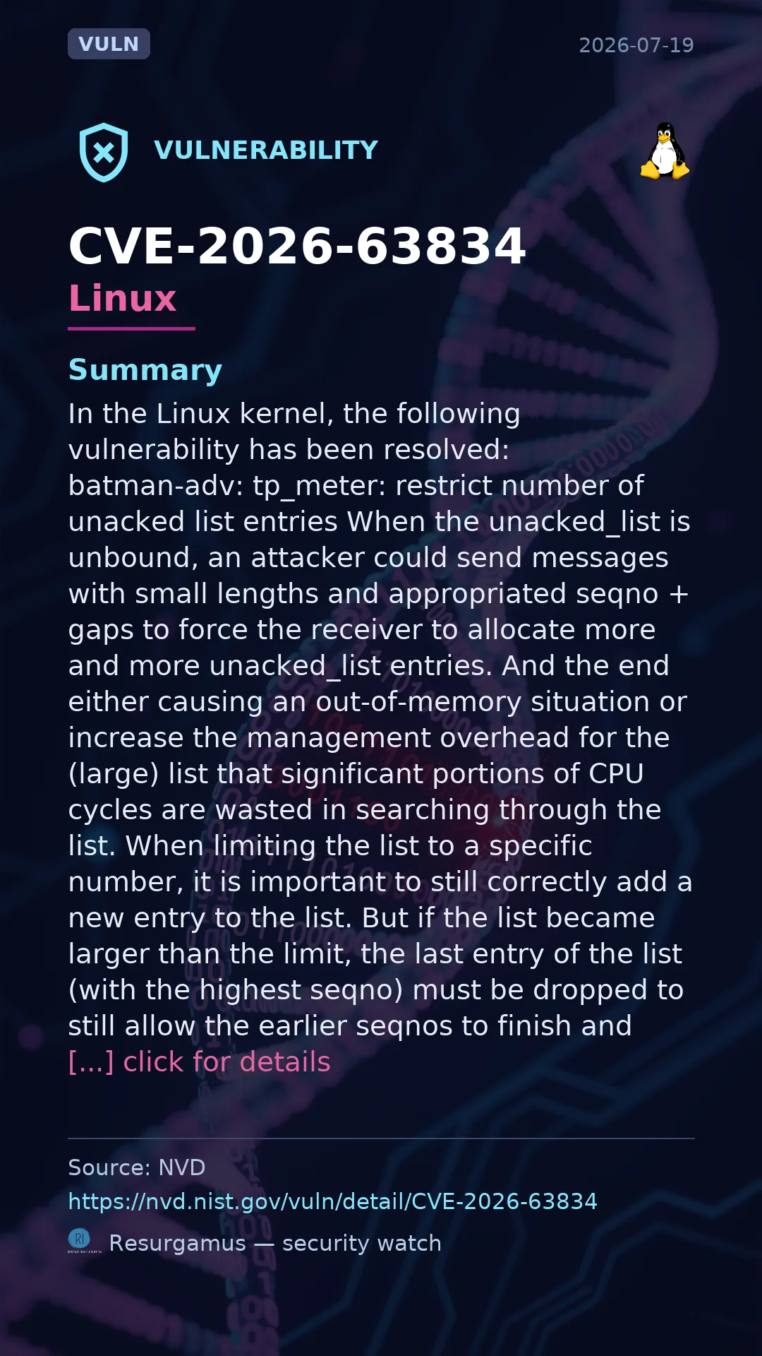 CVE-2026-63834 Linux Vulnerability
