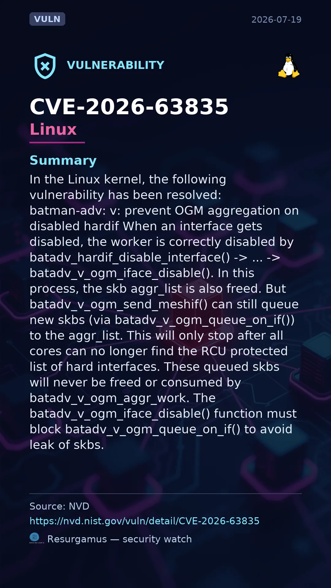CVE-2026-63835 Linux Vulnerability