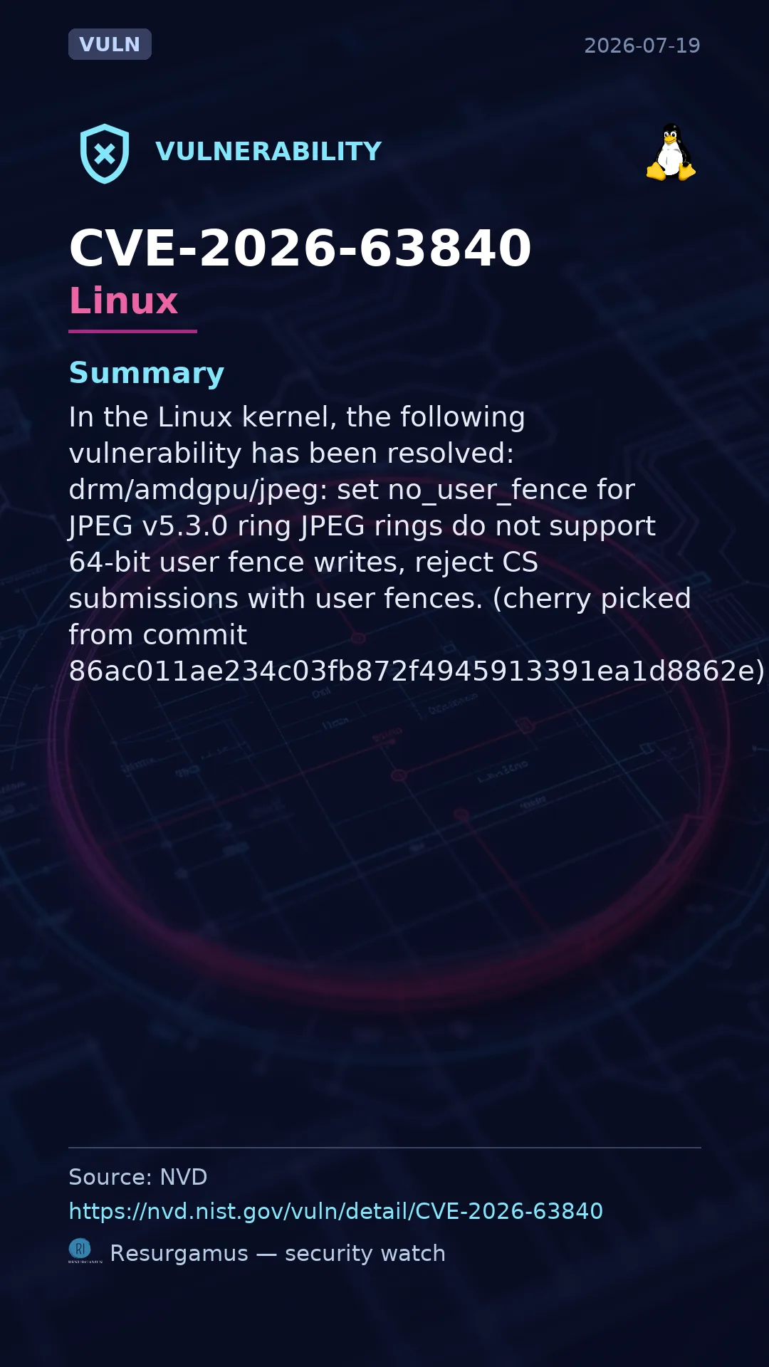 CVE-2026-63840 Linux Vulnerability