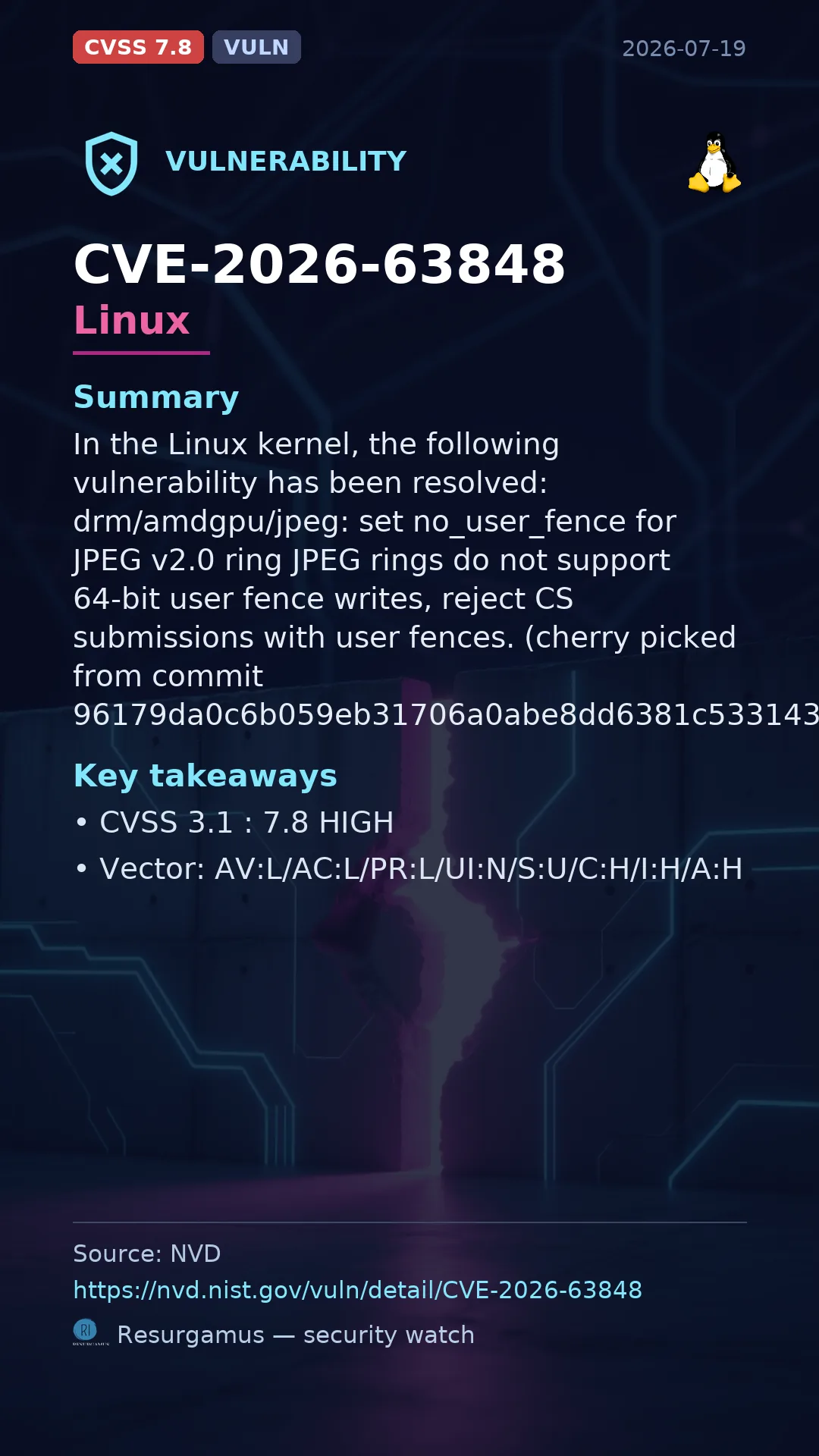 CVE-2026-63848 Linux Vulnerability