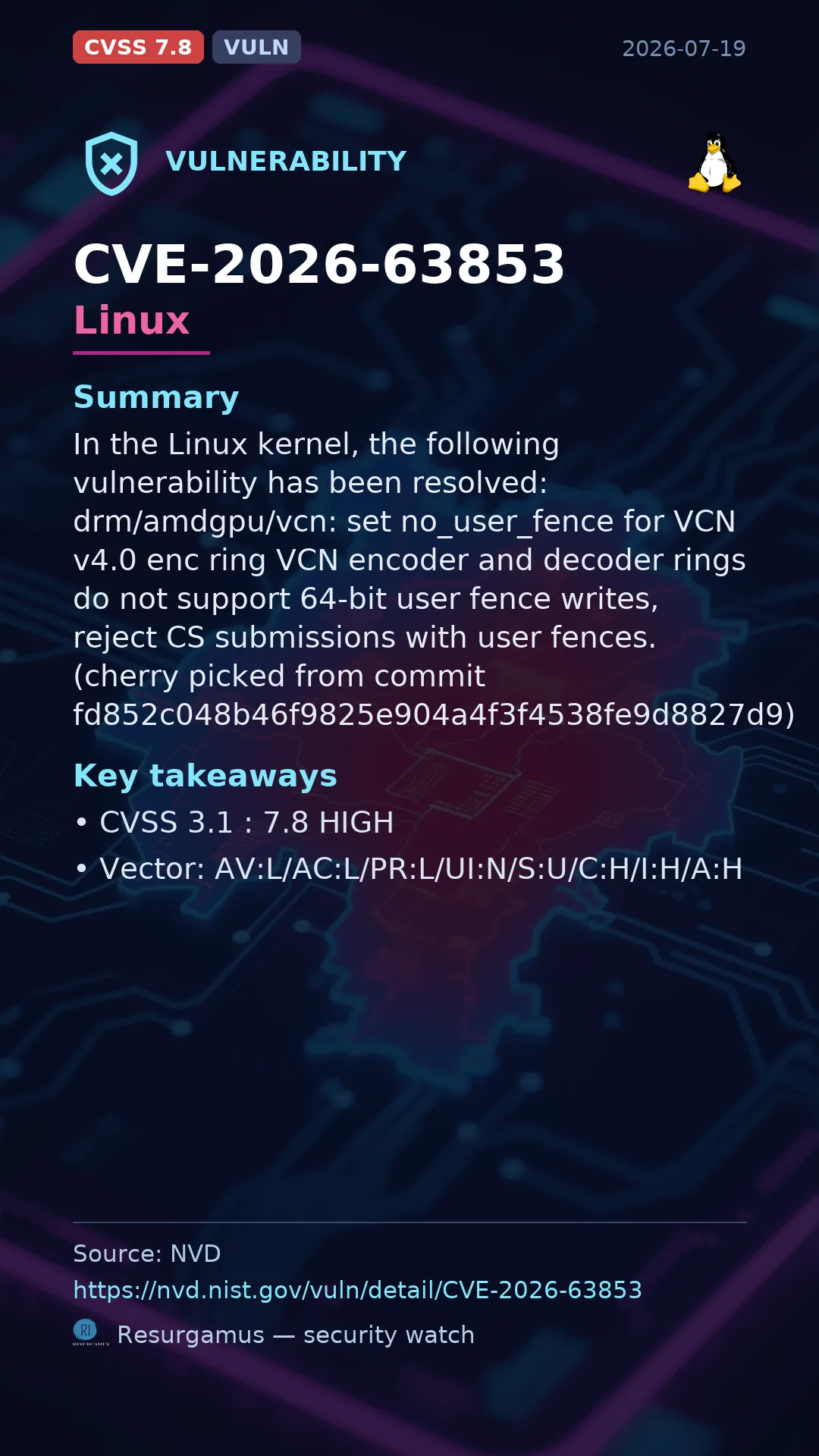 CVE-2026-63853 Linux Vulnerability