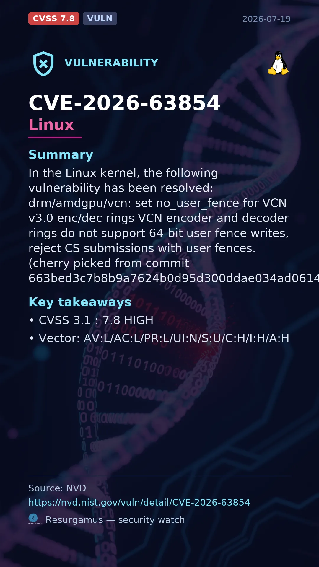 CVE-2026-63854 Linux Vulnerability