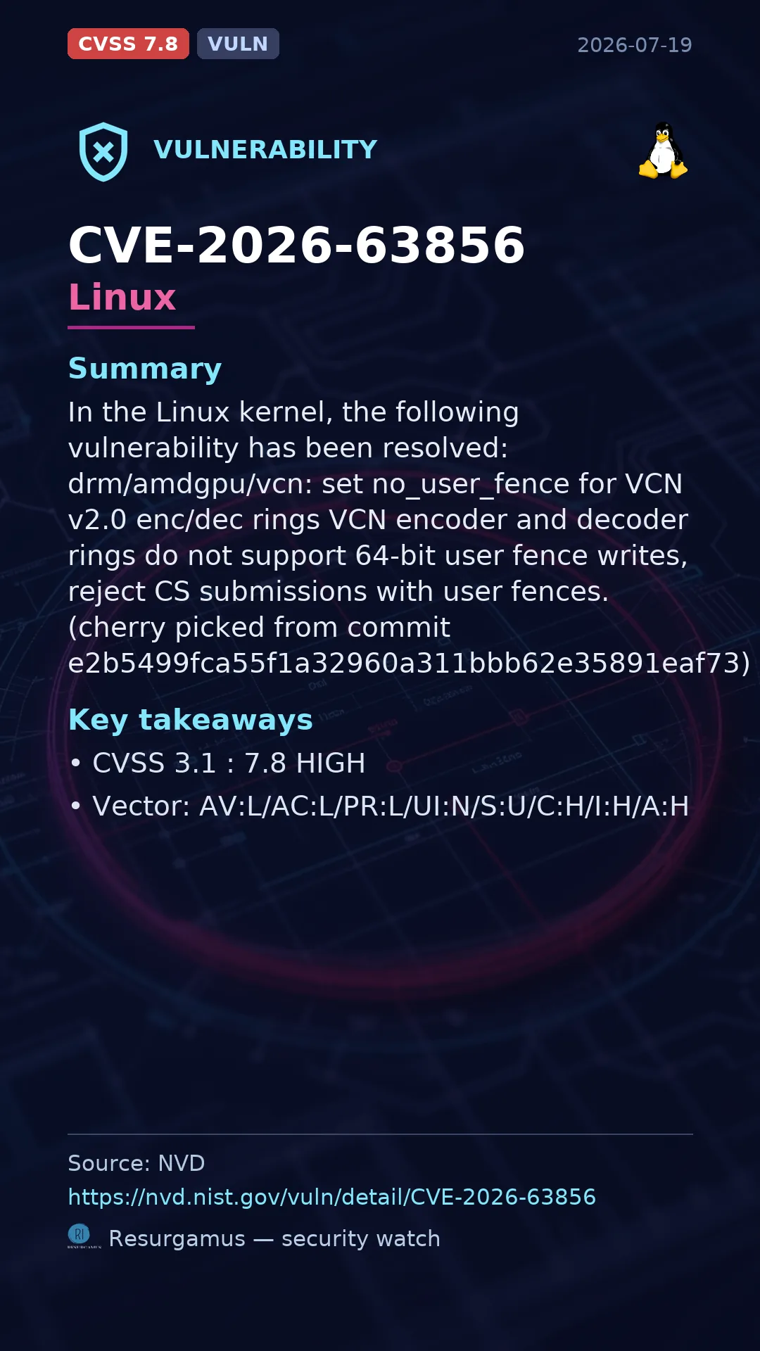 CVE-2026-63856 Linux Vulnerability