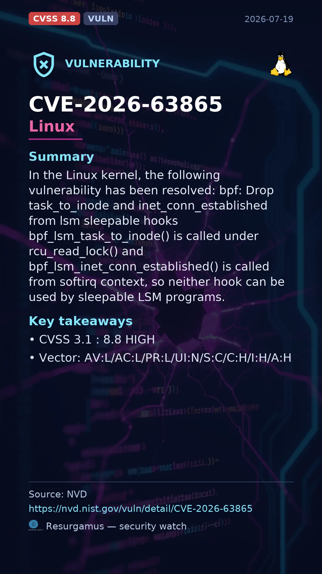 CVE-2026-63865 Linux Vulnerability