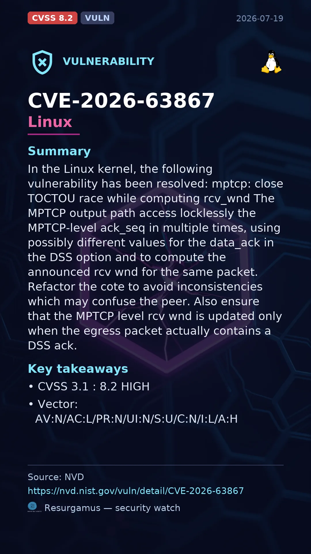 CVE-2026-63867 Linux Vulnerability