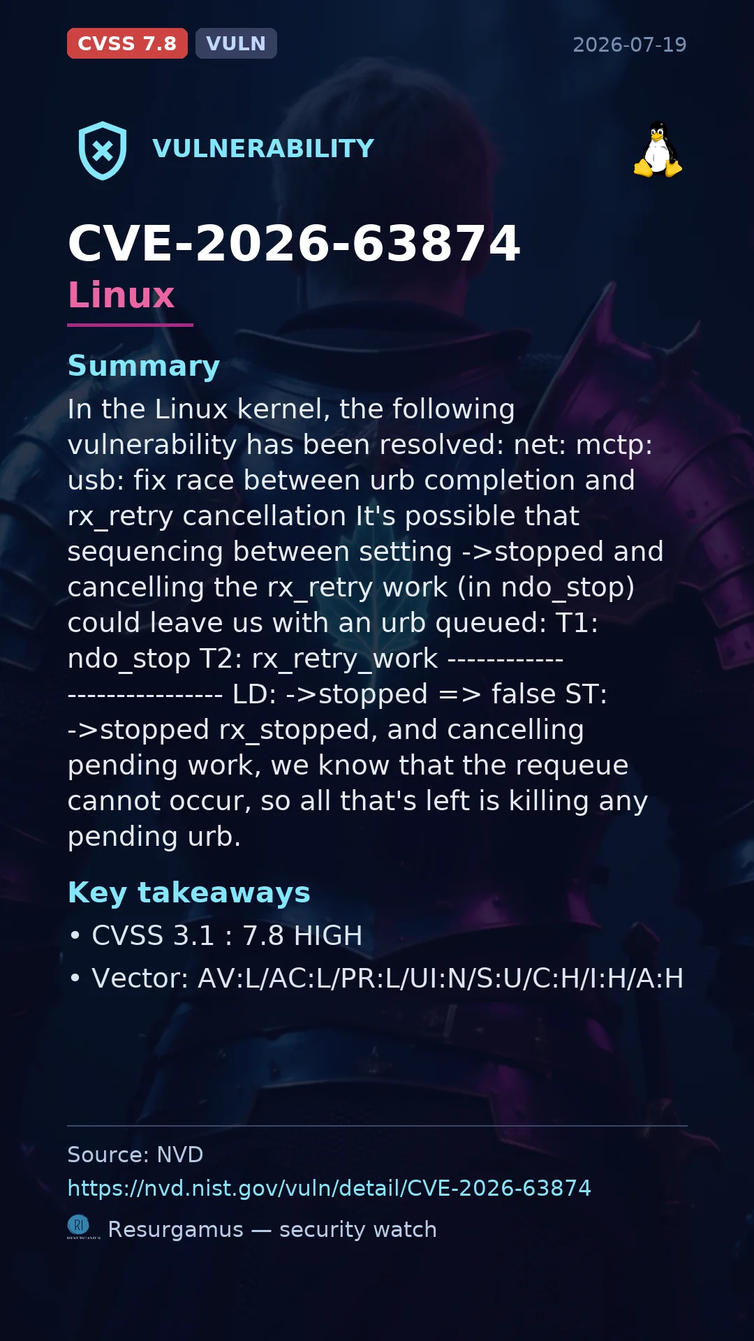 CVE-2026-63874 Linux Vulnerability