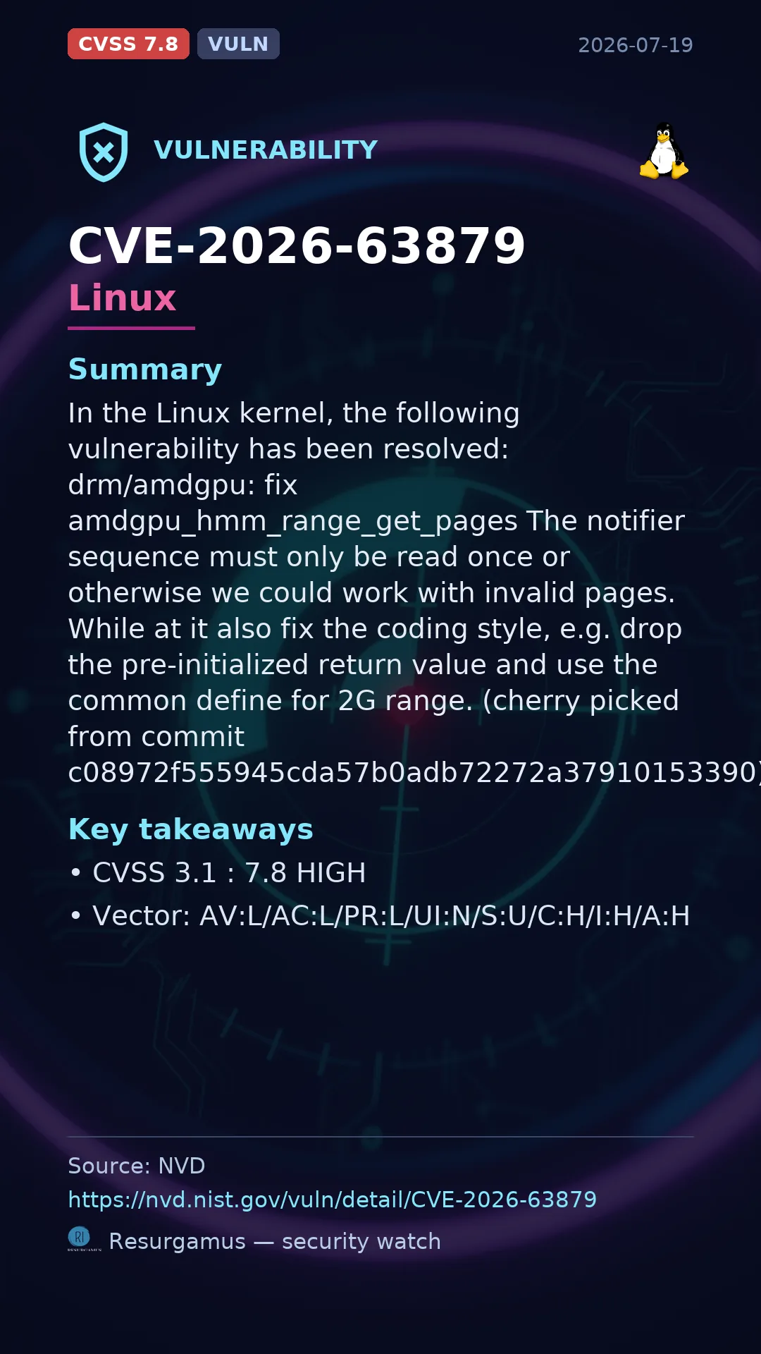 CVE-2026-63879 Linux Vulnerability