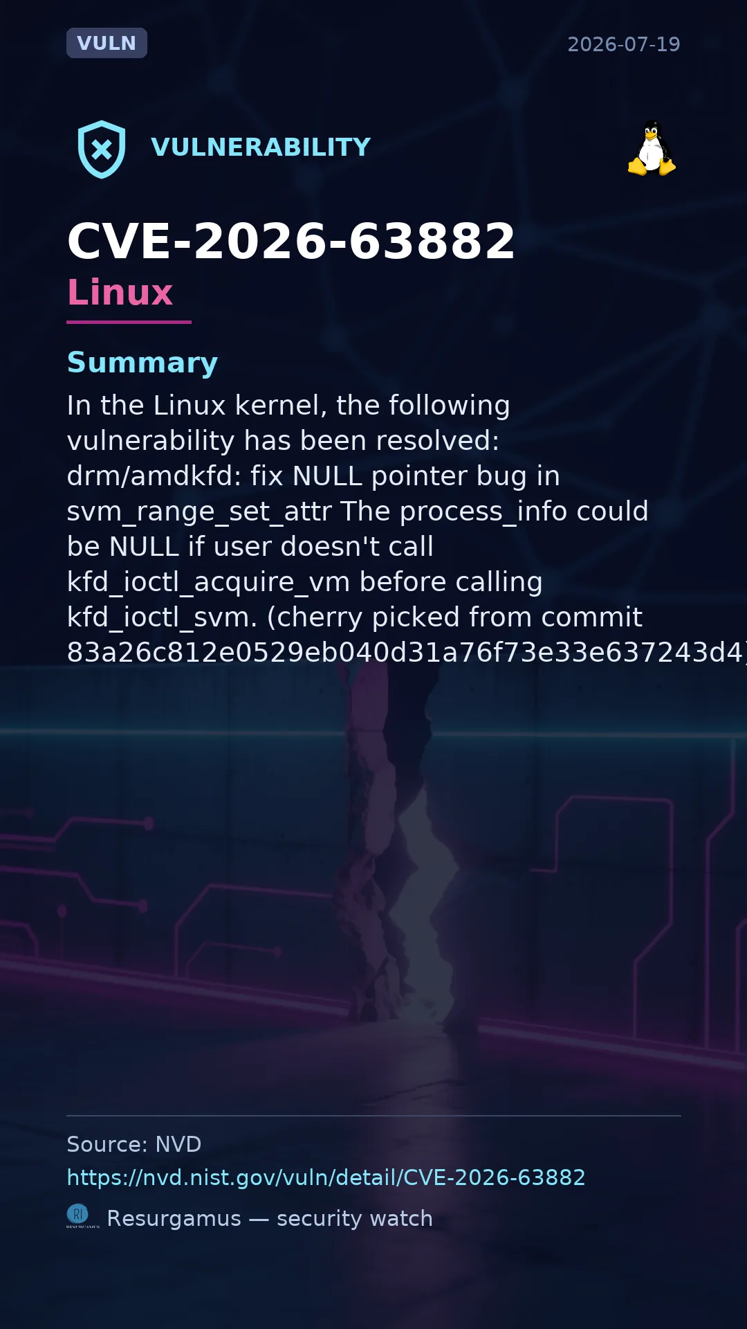 CVE-2026-63882 Linux Vulnerability